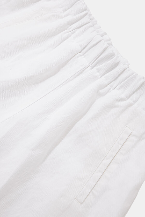 WHITE WIDE LEG TROUSERS 6