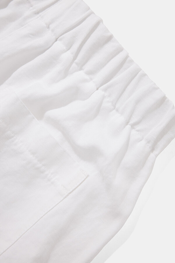 WHITE WIDE LEG TROUSERS 7