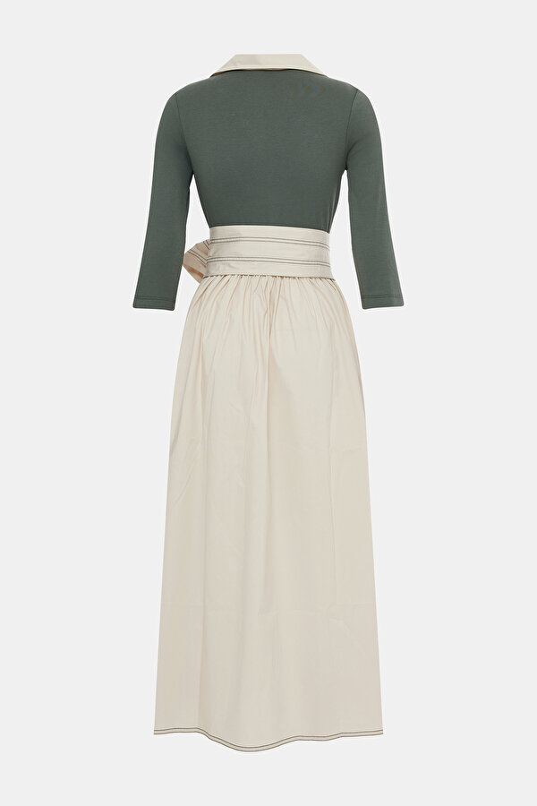 BEIGE LONG SLEEVE DRESS 6