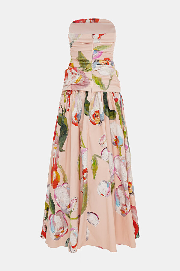 MULTİCOLOR DESİGN FİLLED MAXİ DRESS 2