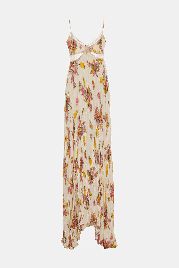 MULTICOLOR FLORAL PATTERN DRESS