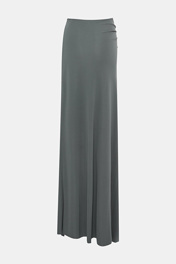 GREY VISCOSE SKIRT 2