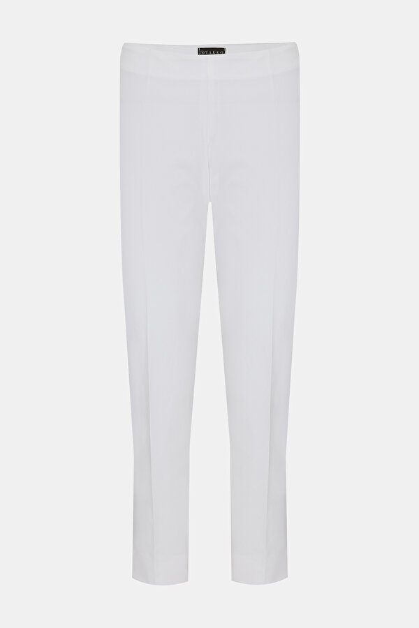 WHITE SKINNY LEG TROUSERS