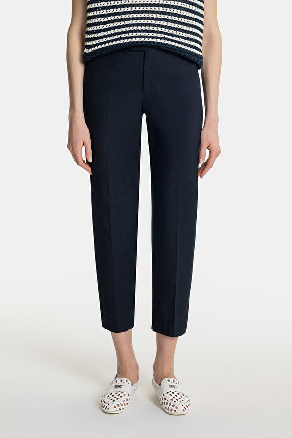 NAVY BLUE SKINNY LEG TROUSERS 2
