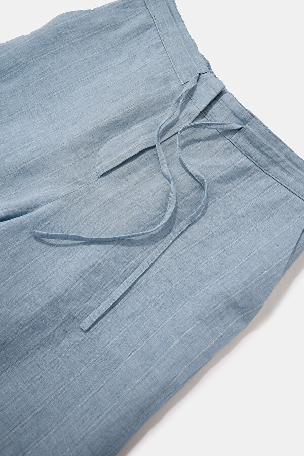 SILVER WIDE LEG TROUSERS 7