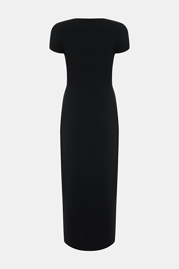 BLACK MIDI DRESS 2