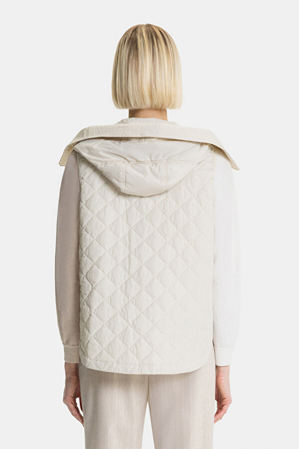 BEIGE HOODIE VEST 2