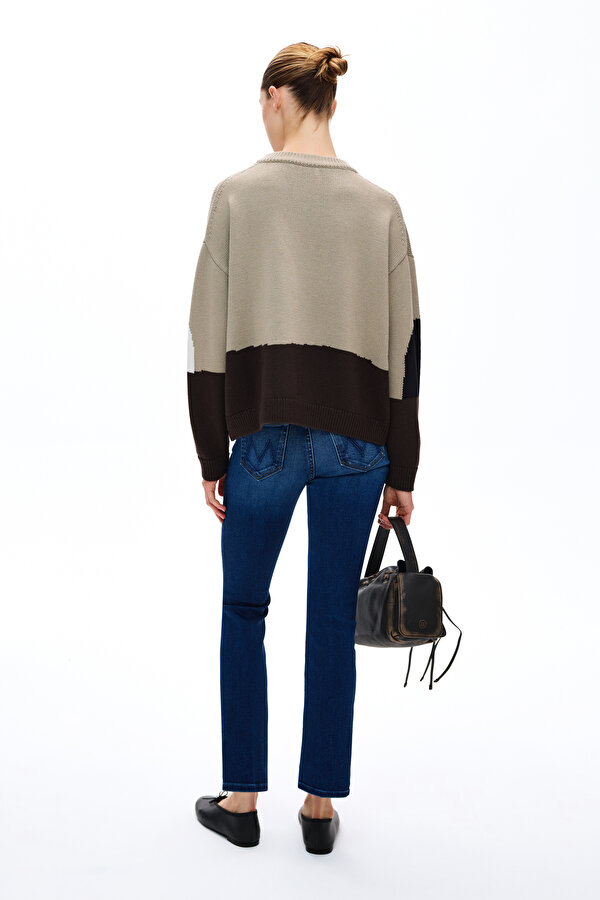 MULTICOLOR DESIGN FILLED WOOL JERSEY 2