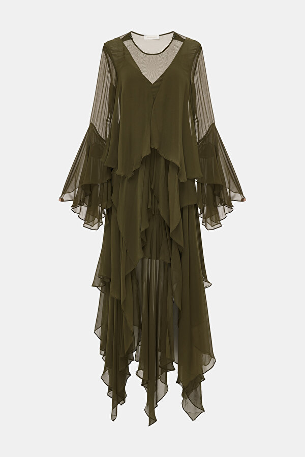 DARK GREEN MAXI DRESS