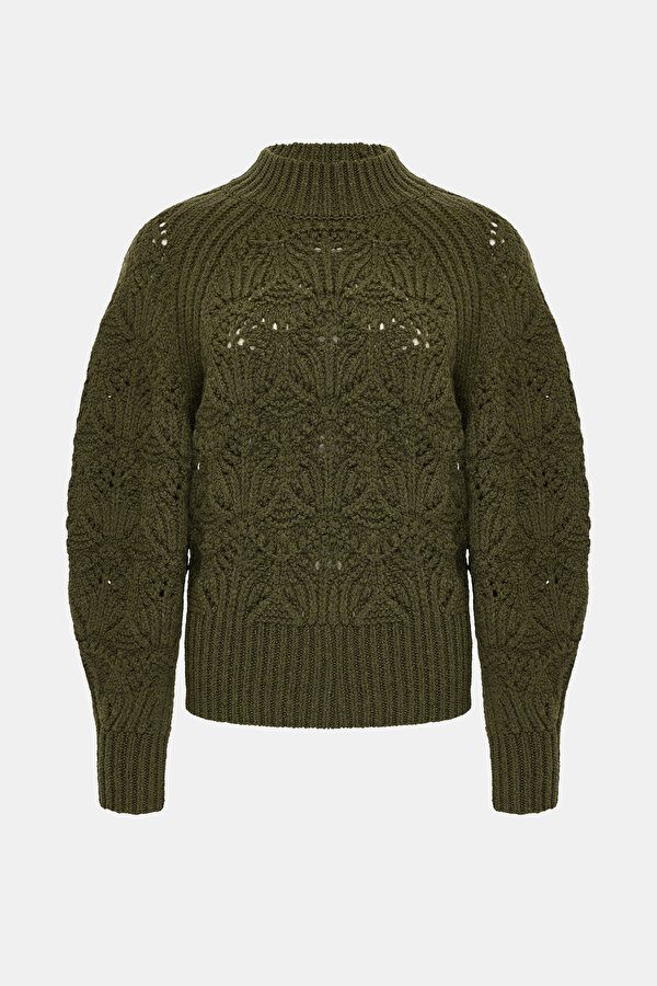 GREEN WOOL JERSEY