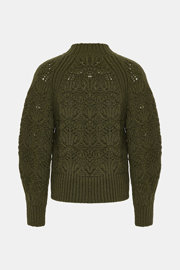 GREEN WOOL JERSEY 2