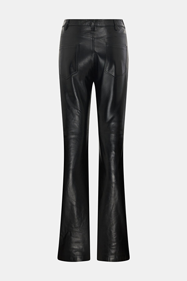 BLACK LEATHER TROUSERS 2