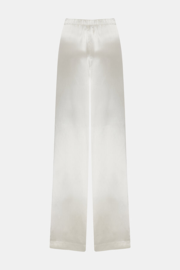 ECRU WIDE LEG TROUSERS 6