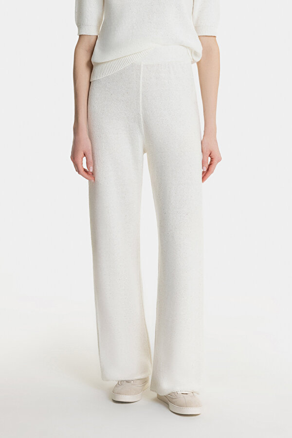 WHITE WIDE LEG TROUSERS 2