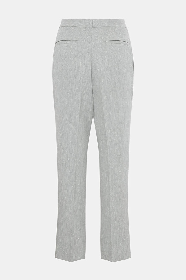 WHITE STRAIGHT CUT TROUSERS 6