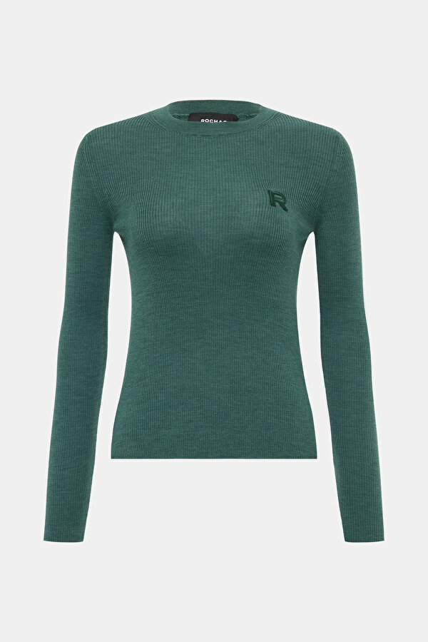 DARK GREEN WOOL JERSEY