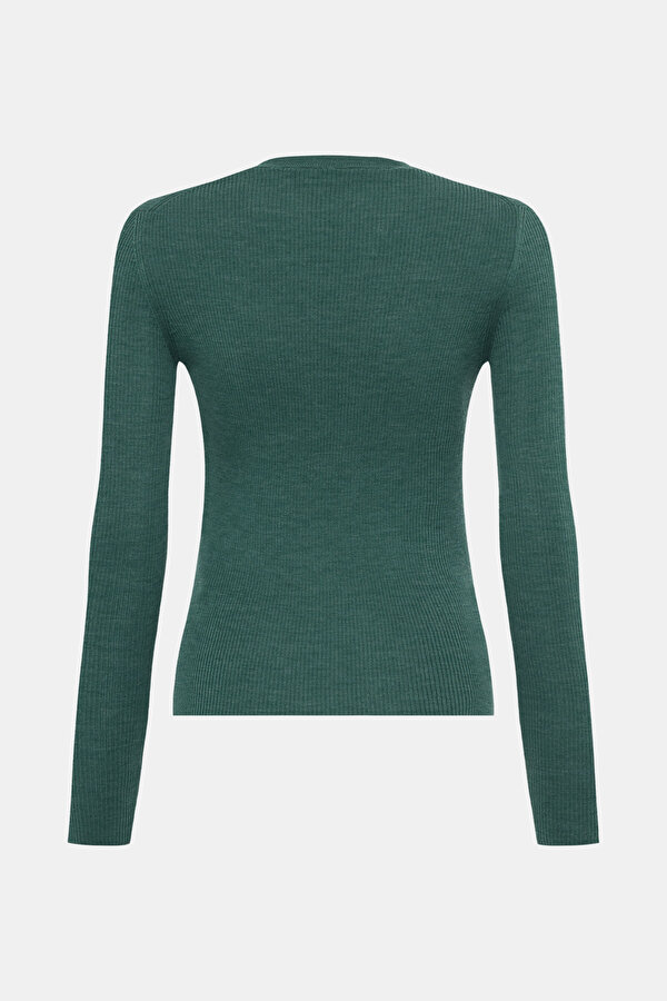 DARK GREEN WOOL JERSEY 2