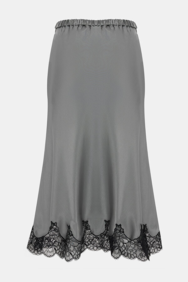 LIGHT GREY LACY SKIRT 2
