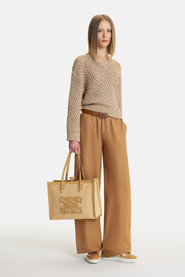 CAMEL V NECK TRICOT 6