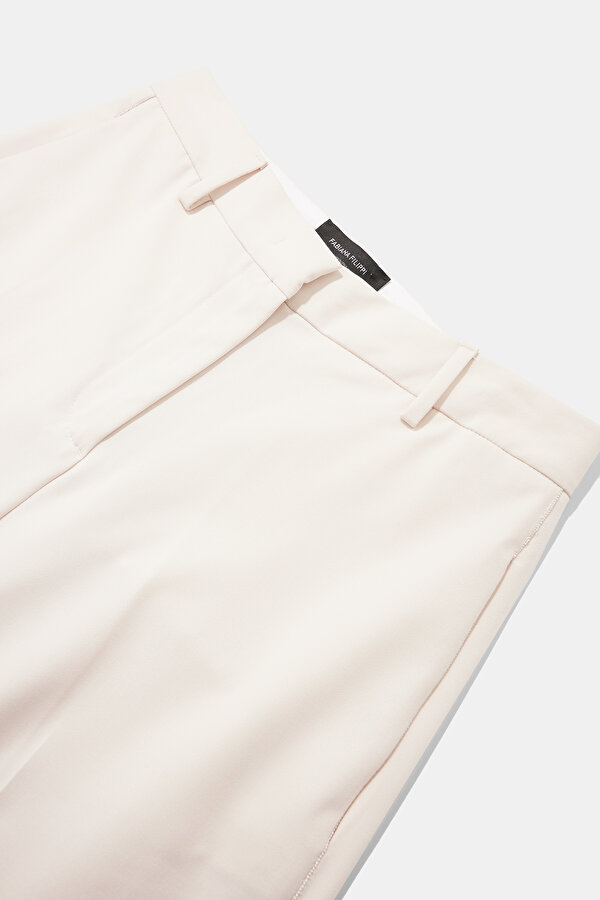 ECRU WIDE LEG TROUSERS 7