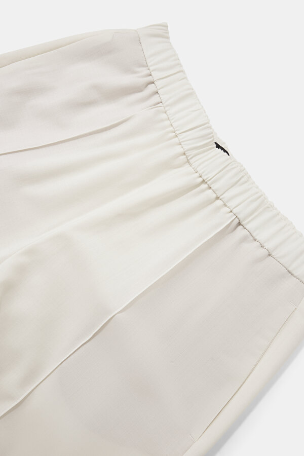 ECRU WIDE LEG TROUSERS 6