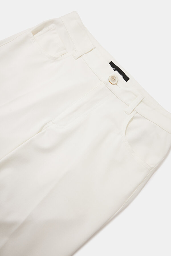 ECRU WIDE LEG TROUSERS 7