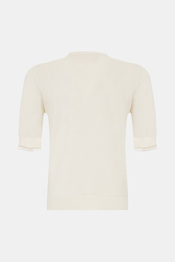 ECRU BASIC / ROUND NECKLINE TRICOT 6