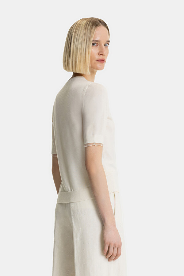 ECRU BASIC / ROUND NECKLINE TRICOT 2