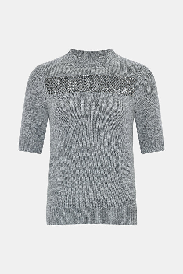 DARK GREY BASIC / ROUND NECKLINE TRICOT 6