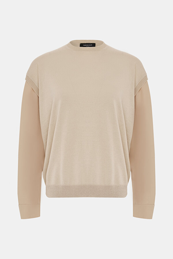 CAMEL BASIC / ROUND NECKLINE TRICOT 7