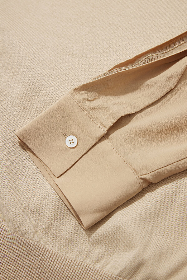 CAMEL BASIC / ROUND NECKLINE TRICOT 11