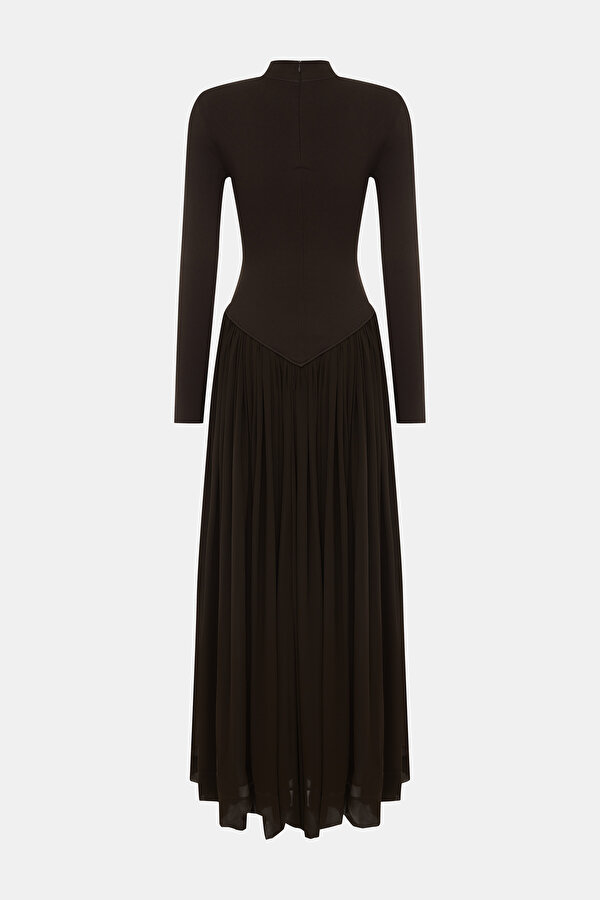 BROWN MAXİ DRESS 2