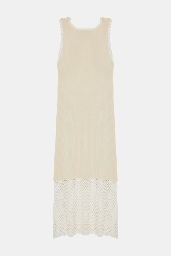 ECRU DESIGN FILLED MIDI DRESS 2