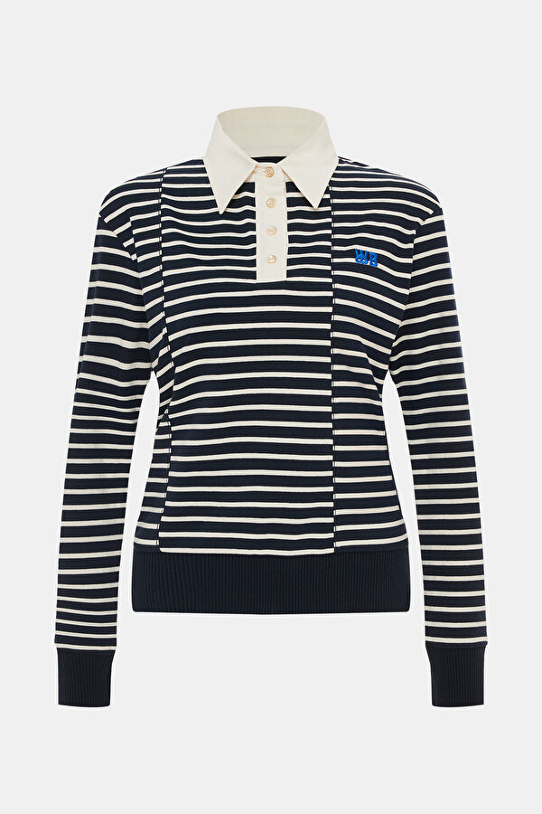 ECRU DESİGN FİLLED LONG SLEEVE BLOUSE
