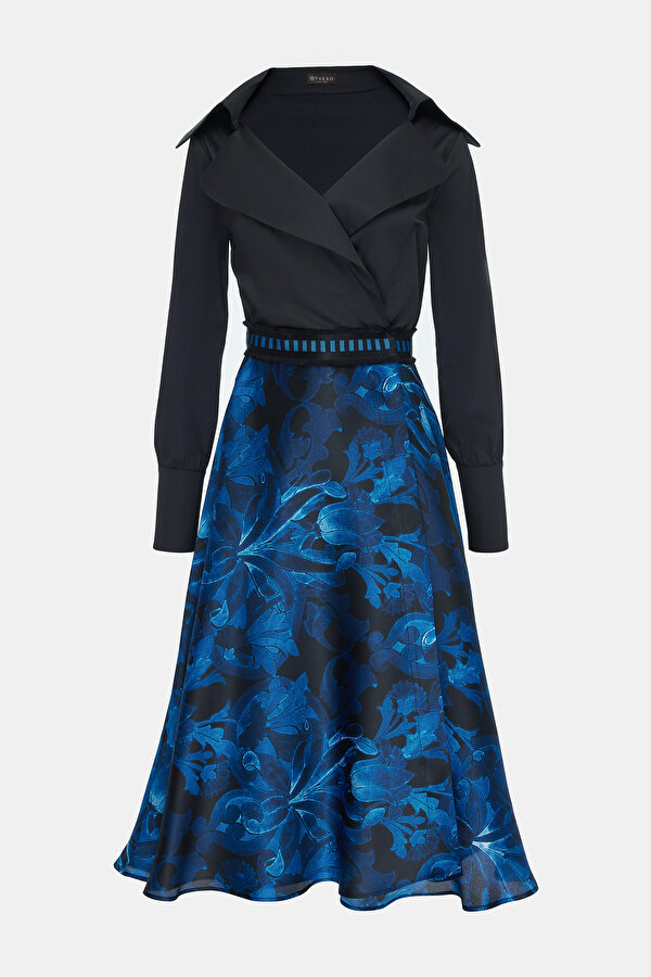 NAVY BLUE LONG SLEEVE DRESS 6