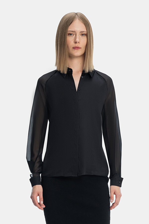 BLACK LONG SLEEVE SHIRT