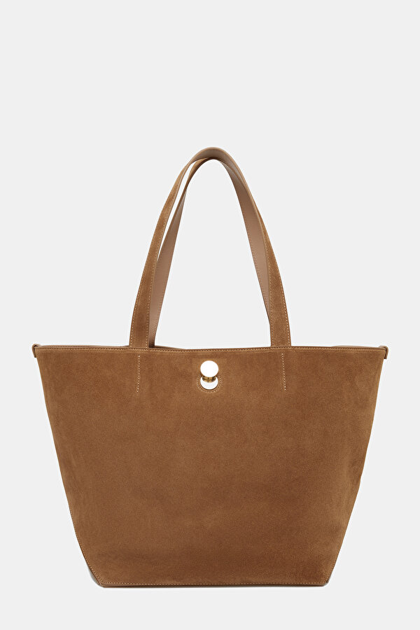 CAMEL SUEDE BAG