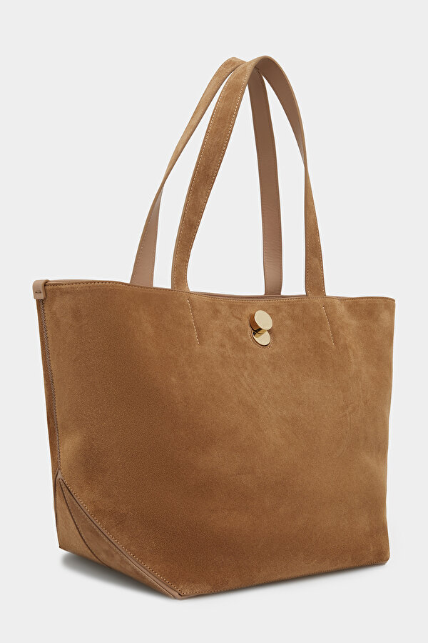 CAMEL SUEDE BAG 2