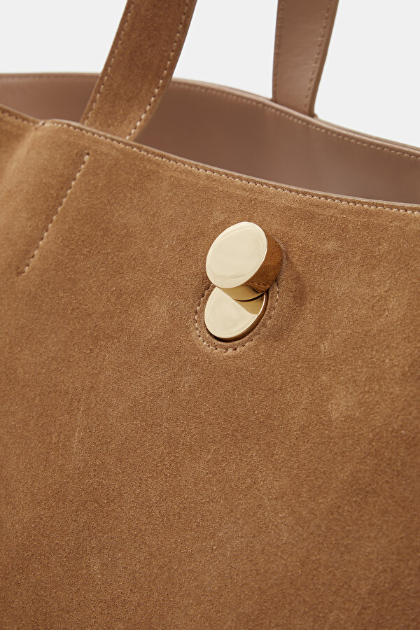 CAMEL SUEDE BAG 6
