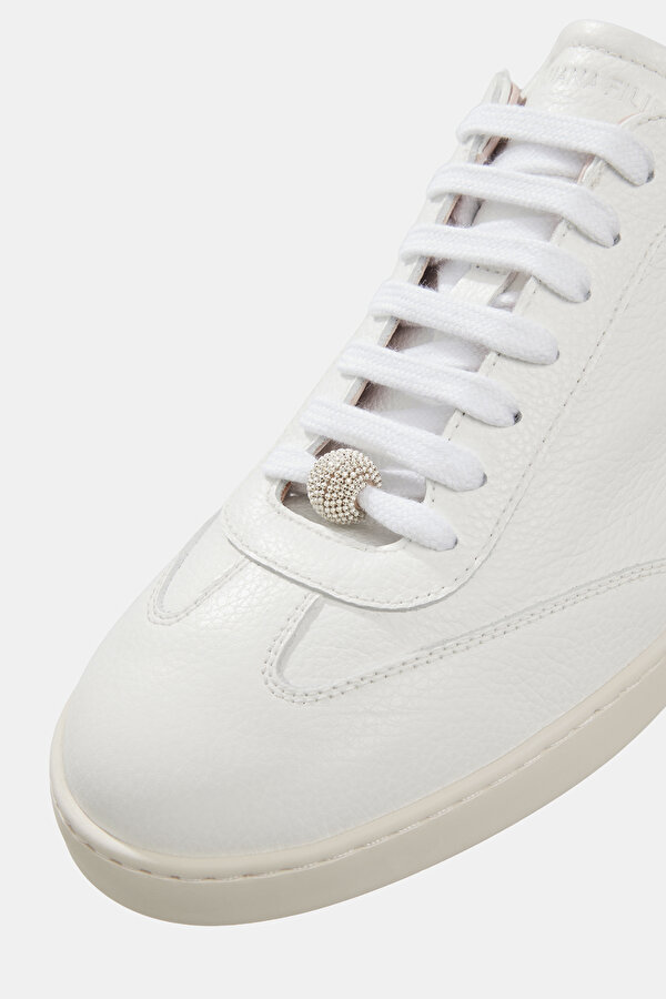 WHITE LEATHER SNEAKER KADIN 6