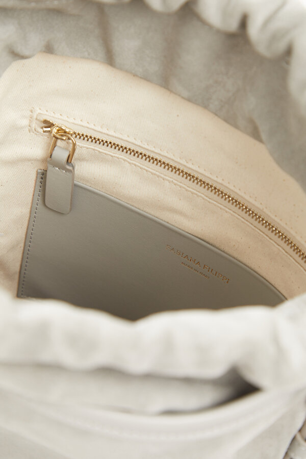 LIGHT GREY SUEDE BAG 7