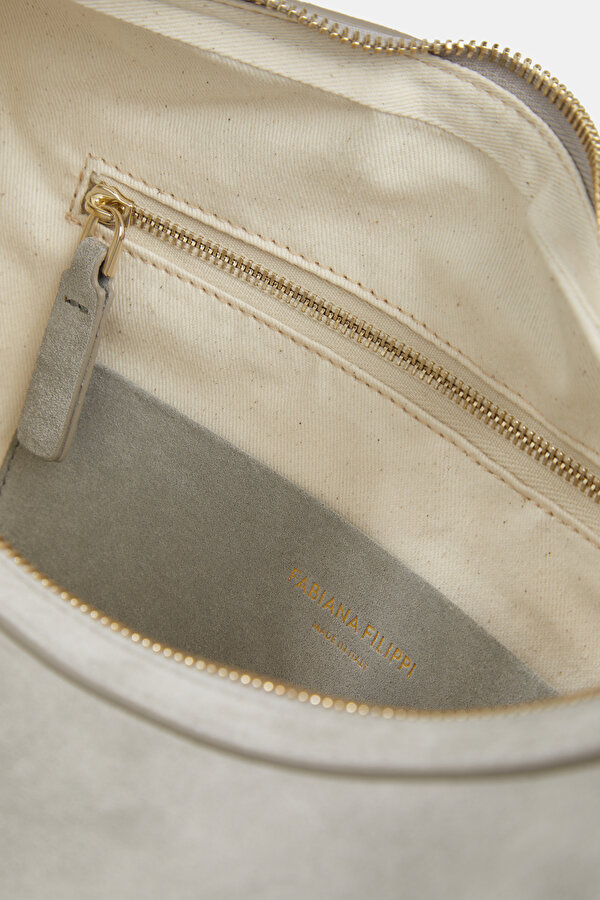 LIGHT GREY SUEDE BAG 7