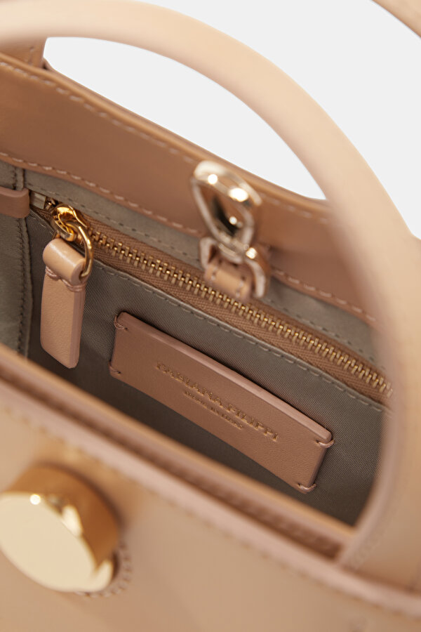BEIGE LEATHER BAG 7