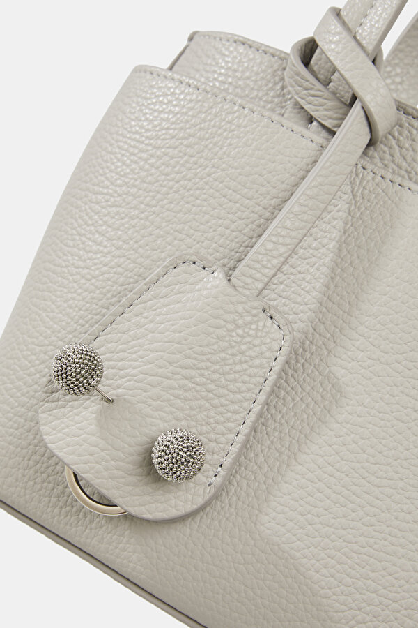 GREY LEATHER BAG 6