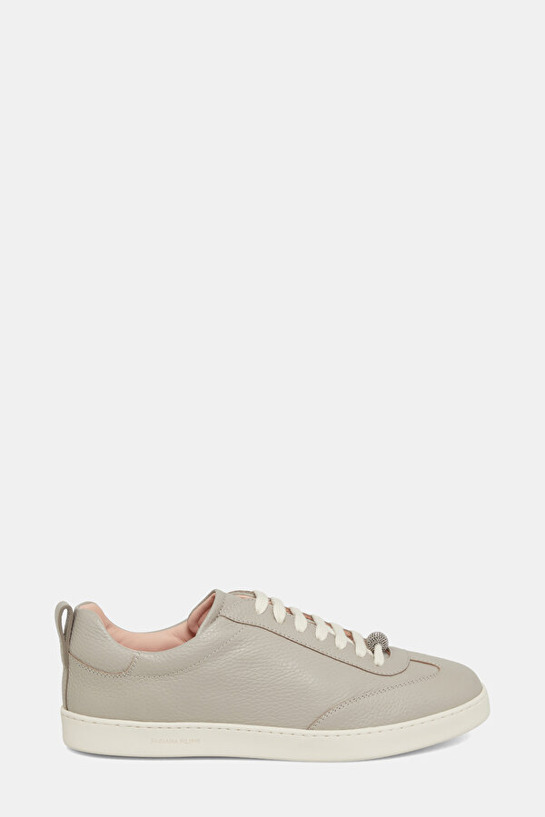 LIGHT GREY LEATHER SNEAKER KADIN