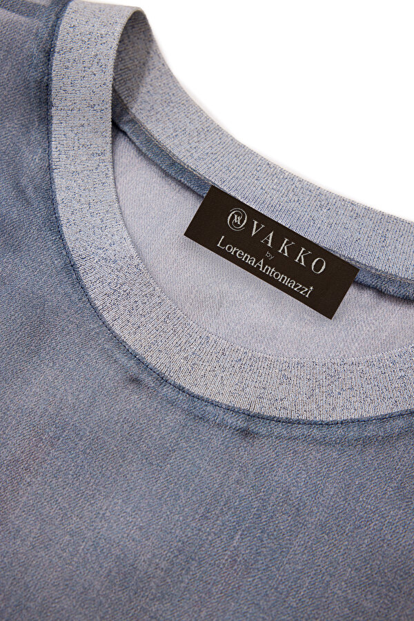 GREY BASIC / ROUND NECKLINE SLEEVELESS BLOUSE 7