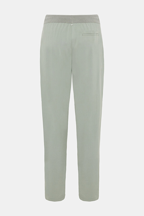 KHAKI WIDE LEG TROUSERS 2
