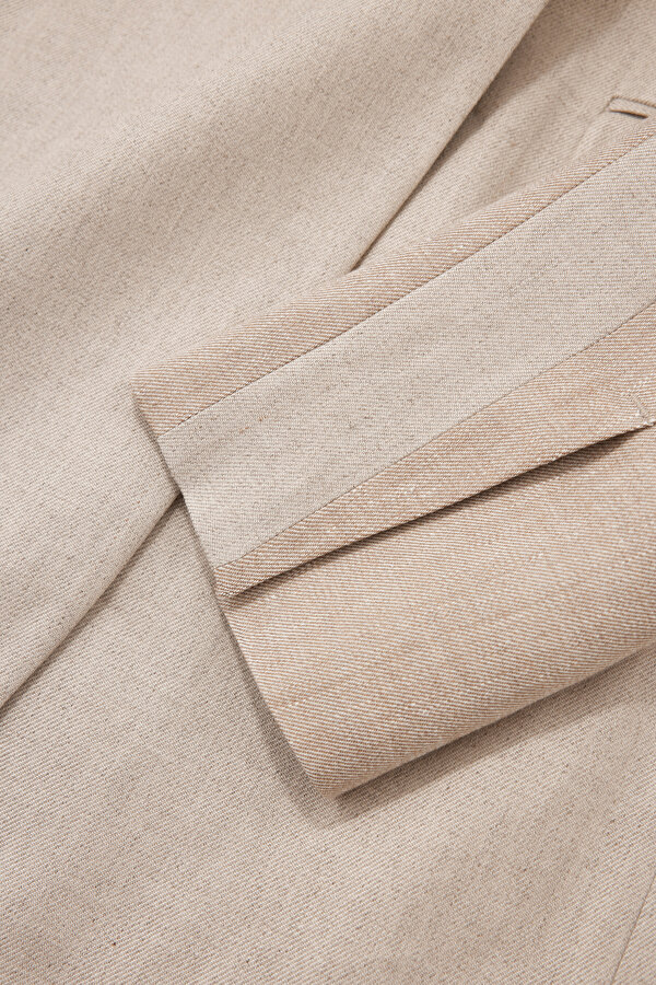 BEIGE SHAWL COLLAR JACKET 12