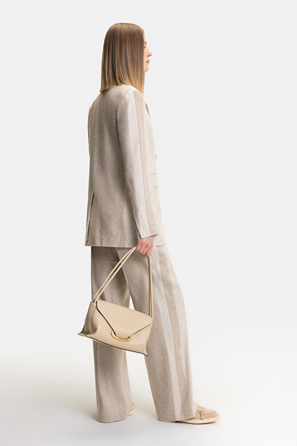 BEIGE SHAWL COLLAR JACKET 7