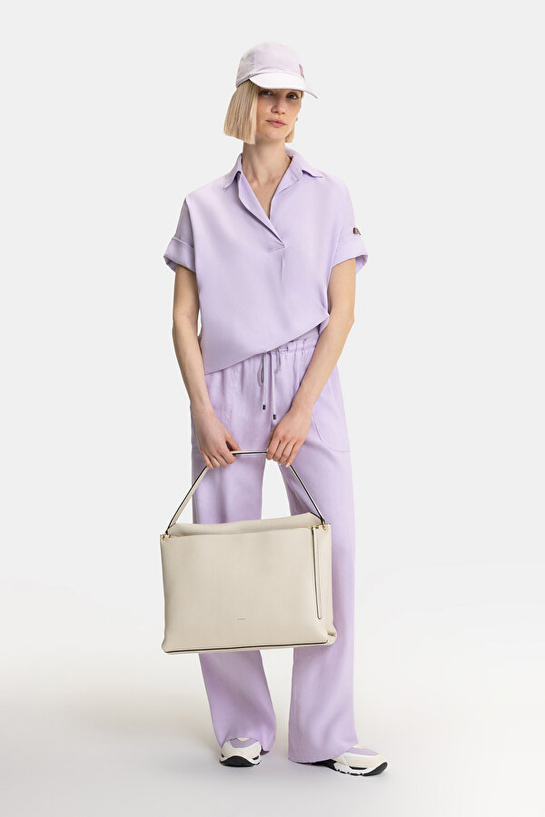 LILAC WIDE LEG TROUSERS